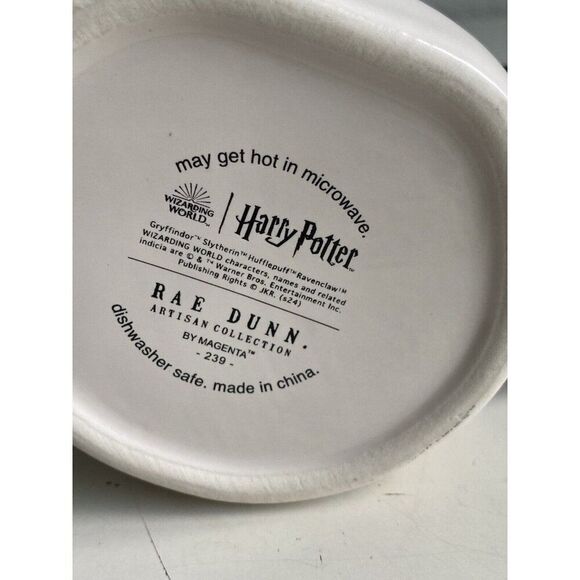 Rae Dunn Hogwarts Houses Mug Harry Potter Gryffindor Slytherin Hufflepuff NEW - Picture 10 of 10